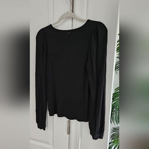 Z Supply Black Ribbed Women's Top - Picture 2 of 4